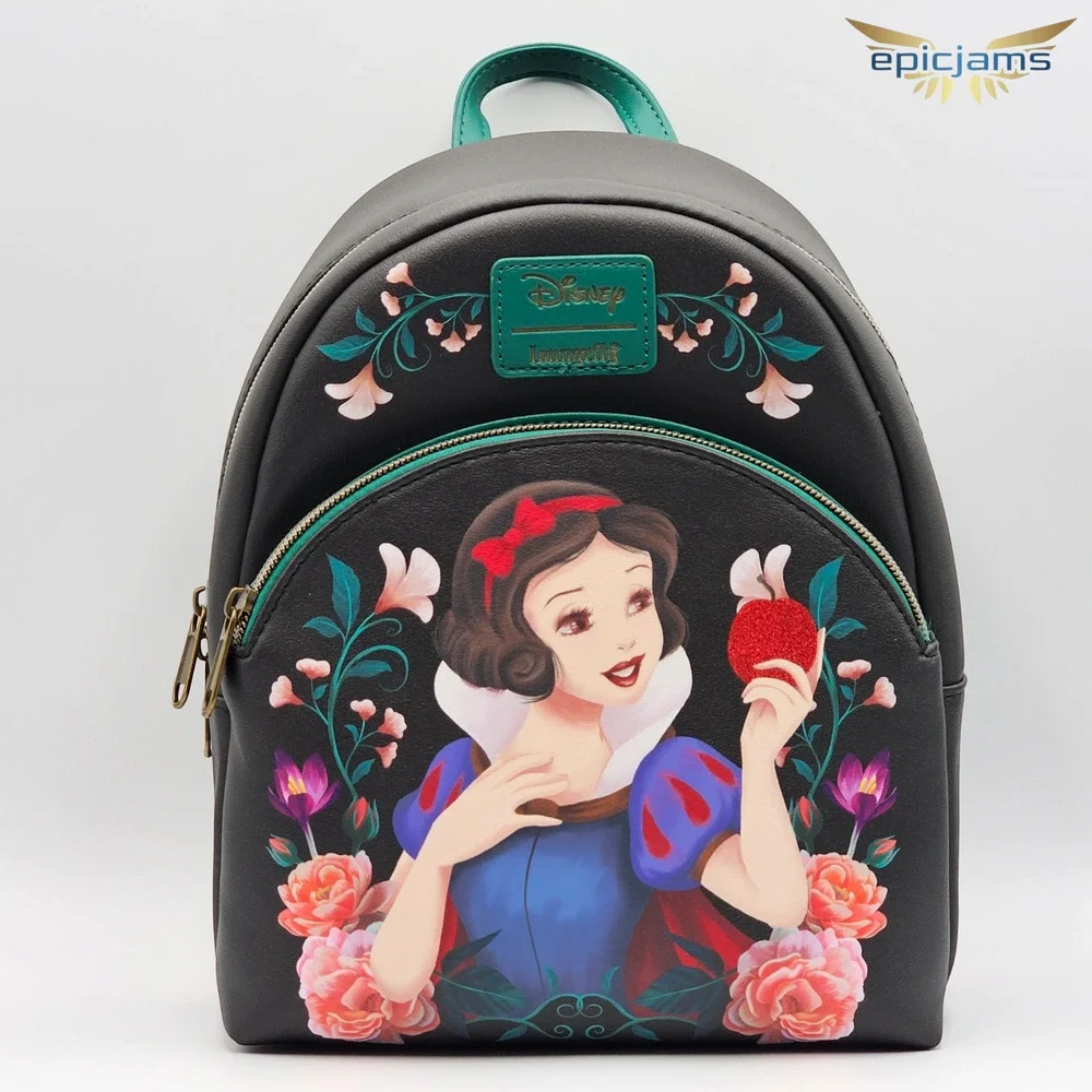 Loungefly Disney Snow White And The Seven Dwarfs Floral Apple Mini Backpack